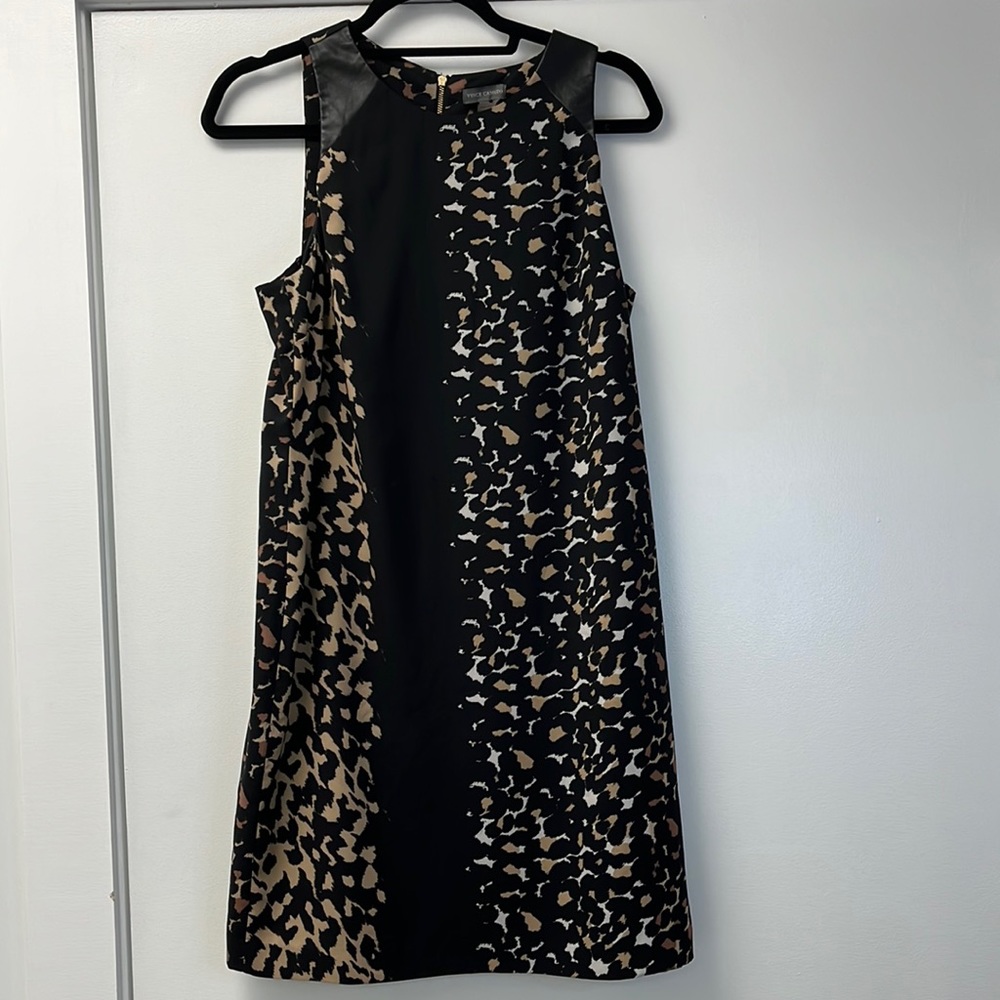 Vince Camuto Women’s Sleeveless Shift Dress - leopard print - size 8
